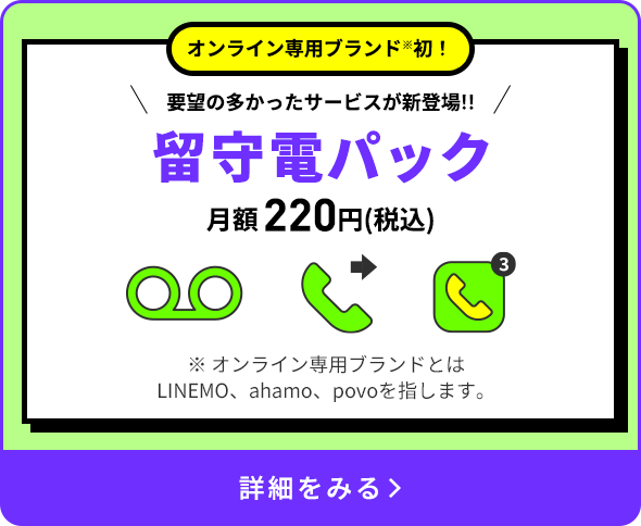 留守電パック