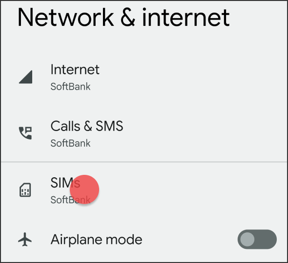 3. Tap Mobile Networks