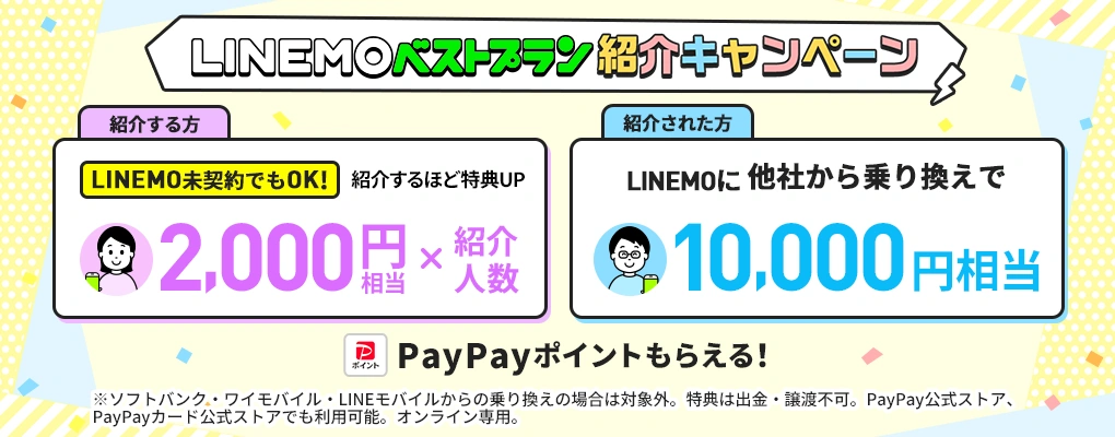 LINEMOベストプラン紹介キャンペーン