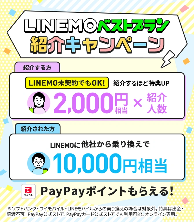 LINEMOベストプラン紹介キャンペーン