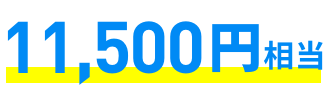 11,500円相当