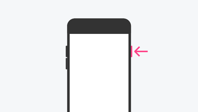 1.iPhoneの右側にあるサイドボタンを、電源オフスライダが表示されるまで長押しします。