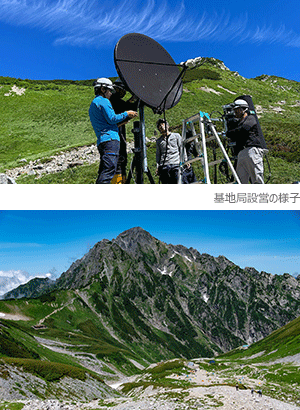 基地局設営の様子