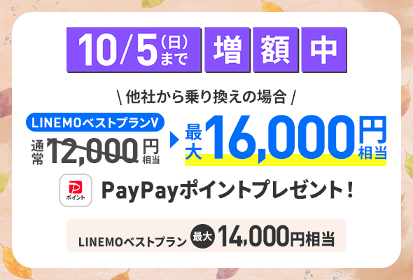 PayPay増額キャンペーン
