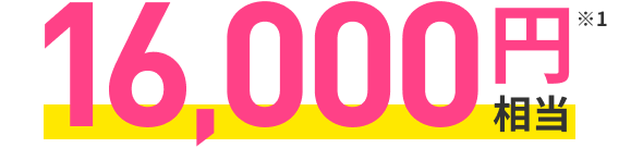 16,000円相当
