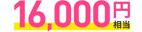 16,000円相当