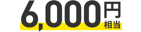 6,000円相当