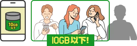 10GB以下！