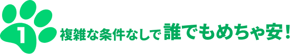複雑な条件なしで誰でもめちゃ安！