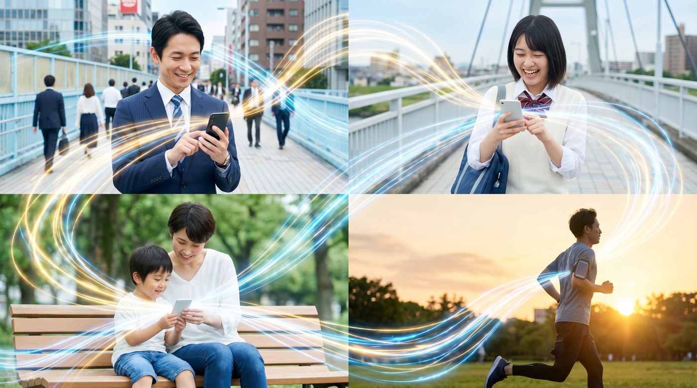 ソフトバンク回線で高速・高品質、5Gも利用可能