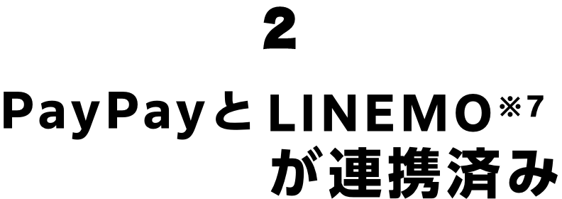 PayPayとLINEMOが連携済み
